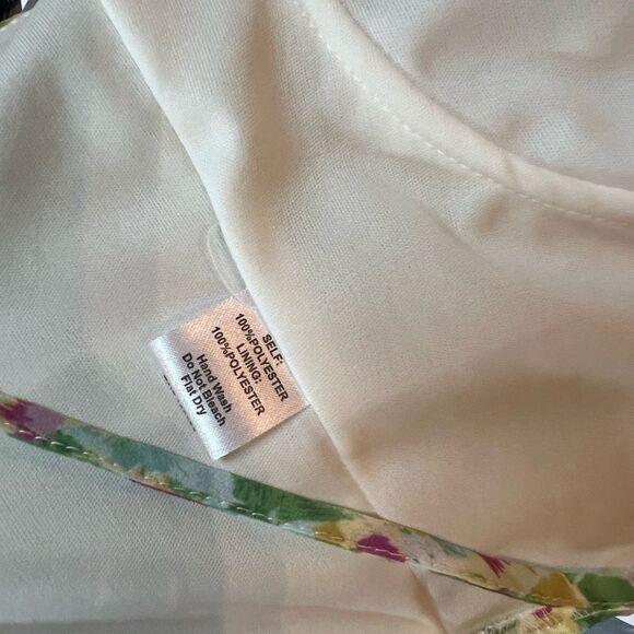 NWT Windsor lace up front chiffon floral crop top size Small - Picture 7 of 7